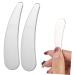 Gogogmee 2pcs Cosmetic Spatula Face Cream Scoop Cosmetics Spatula Face Spatula Mini Spatula for Cosmetics Makeup Spatula Small Make up Spatula Tool Metal Makeup Spatula Esthetician Supplies
