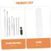 FRCOLOR Stainless Steel Ear Spoon Set of 8 - Ear Wax Cleaner Kit Ear Pick Tools Durable Ear Cleaning Supplies - Buy Online on GoSupps.com