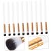SKISUNO 10pcs Makeup Eyeshadow Brush Precision Eyeshadow Brush Wooden Handle - Buy Online on GoSupps.com