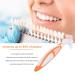 Dual Head Denture Toothbrush - Efficient Plaque Removal for Partial Half & Complete Dentures (Orange) - Buy Internationally - Buy Online on GoSupps.com