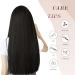 Feshfen Clip-In Extensions - 4PCs 50cm Naturally Black Synthetic Hair Extensions for Women - Buy Online on GoSupps.com