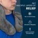Aculief Lavender Aromatherapy Shoulder Wrap | Hot & Cold Pad for Neck & Shoulder Pain Relief | Microwave/Freezer-Ready (Gray) - Buy Online on GoSupps.com