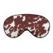 Cowhorse Print with Brown Spots Sleep Mask for Women Adjustable Sleeping Eye Shades Cover with Elastic Strap