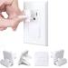 Baby Proofing Outlet Protector Plugs - 37 Pack Hidden Pull Handle Electrical Safety Outlet Covers Not Easy for Child Remove Prevent Babies from Block Electric Shock Risk