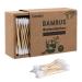 Bamboo Cotton Swabs 200pcs  Wooden Vegan Cotton Swab | Double Tipped Cotton Swabs  Recyclable & Biodegradable Cotton Swab Buds Ear Sticks for Makeup Ear Skin Jewelry Art Pet Cleaning