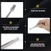LNQ LUNIQI Stamp Tweezers Set 4 Pieces Stainless Steel Stamp Tweezers Flat Philately Tweezers Stamp Collector Tools Silver - Buy Online on GoSupps.com