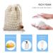 BUYGOO 40 Pack Exfoliating Soap Saver Bags - Natural Ramie Mesh with Drawstring for Bath & Shower - Handmade Soap Pouch - Buy Online on GoSupps.com