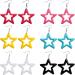 Shop Feylie Fashion Earrings - Blue Hollow Star Pendant Dangling Creoles for Women & Girls - Buy Online on GoSupps.com