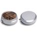 Vintage Wooden Barn Door Print Round Pill Box | 3 Compartment Portable Medicine Organizer | Decorative Metal Pocket Pill Case - Style 40 - Buy Online on GoSupps.com