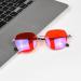 Buy T1026C1030 Red Titanium Eyeglass Frames for Men - 100% Blue Green Light Blocking Glasses for Eye Protection & Better Sleep - Buy Online on GoSupps.com