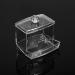 Atyhao Cotton Swab Box | Practical Q-Tip Organizer & Makeup Storage | Transparent Cosmetic Holder with Lid - Shop Internationally - Buy Online on GoSupps.com