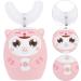 Toyvian Electric Toothbrush Cleaner Brush | Children's Pink Silicone Cleaning Brush | Food-Grade Silicone Head | Full Mouth Baby Detergent | IPX7 Waterproof | 10x4.5cm - Buy Online on GoSupps.com