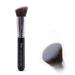 Nanshy Airbrush Flat Angled Foundation Brush - Powder Cream & Liquid Foundation Brush - Flat Foundation Brush for Smooth Blending & Buffing - Dense Firm Bristles - Vegan & Cruelty-Free - Onyx Black