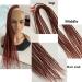 22" Handmade Synthetic Double Dreadlocks Braids Goddess Braiding Hair Attachment Soft Faux(C7_22INCH) 10 strands C7_22INCH - Buy Online on GoSupps.com
