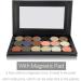 Empty Magnetic Palette Makeup Storage Tool for Eyeshadow Powder Highlighter Keeps Pans Safe Travel Portable(Black) - Buy Online on GoSupps.com