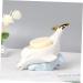 STOBAZA Dolphin Soap Dish Soapdish Soap Stand Soap Storage Rack Home Decor Bar Soap Holder Light House Decorations for Home Shower Soap Bath Sponges for Shower White Ceramics Box Animal White 22X14.5X10.5CM - Buy Online on GoSupps.com