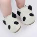 Soft Leather Baby Shoes for Boys and Girls | Non-Slip Rubber Soles | Newborn to 24 Months | White Panda Design - Buy Online on GoSupps.com