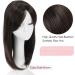 Dark Brown 18-inch Hair Topper for Thinning Hair | Women's 6.5X6.5 Inch Natural Straight Hair Piece for Volume | Real Hair Feel Super Soft - Buy Online on GoSupps.com