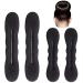 Styla Hair Magic Hair Bun Maker Sponge Easy to Use (2 Small 2 Large) Black