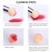 Nail Art Sponge Brush - Double Head with 4 Replacement Heads | Professional Nail Tools for Perfect Polish & Shadow Application (White) - Buy Online on GoSupps.com
