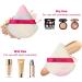 Reusable Velvet Powder Puffs - 2pcs Triangle Wet/Dry Dual-Use Makeup Sponges - Buy Online on GoSupps.com