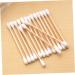 600 Pieces Makeup Cotton Buds Organic Cotton Applicator with Cotton Tip Disposable Ear Plugs Cotton Buds Made of Wood Cotton Buds Cleaning Foam Baby Makeup Remover - Buy Online on GoSupps.com