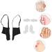 Black Hallux Valgus Corrector - Toe Straightener for Discomfort Relief (Size L) - Buy Online on GoSupps.com