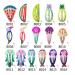 Jascherry 100 Pcs Cute Hair Clips for Girls - Mixed Grain Fruit & Animal Patterns - 49 Color Metal Hair Accessories - Buy Online on GoSupps.com