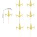 Arthsdite 24Pcs Unicorn Horn Cupcake Toppers Gold Glitter Unicorn Cupcake Picks for Unicorn Theme Baby Shower Birthday Wedding Engagement Party Cake Decorations Supplies - Gold Glitter - Buy Online on GoSupps.com
