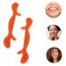 Angoily Facial Smile Maker Arm Sleeves - Face Trainer & Slim Mouth Exerciser | Enhance Your Smile & Beauty - 11.5X2.5cm Orange - Buy Online on GoSupps.com