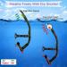 WACOOL Training Headstrap Dry Top Snorkel with Purge Valve for Swimming and Diving - Black - Buy Online on GoSupps.com