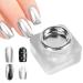 Qfdiwr Metallic Nail Gel | Mirror Design Gel - UV/LED Mirror Art Painting Decoration for At-Home Manicures Beginners Creative Design