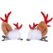 kivrimlarv Hair Barrettes Reindeer Antlers Ears Barrettes Portable Reindeer Antlers Ears Barrettes for Family Women Red sable dragon horn - Buy Online on GoSupps.com