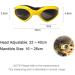 WELLXUNK Dog Sunglasses - UV Protection & Waterproof for Small/Medium Dogs | Adjustable Strap Yellow - Buy Online on GoSupps.com