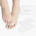 Danni & Toni Half Hardened Gel Nail Films - White Topaz Glossy Gel Nail Stickers & Pedi Wraps | 37 Artful Designs for Perfect Manicure & Pedicure - Buy Online on GoSupps.com