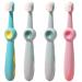 Soft micro nano toothbrush with 10 000 soft bristles children's toothbrushes of 1-12 years portable 2 pack hand toothbrush gift