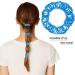 JCF Elastic Hair Bands 50Pcs - No Metal Hair Ties for Women, Girls, Men, Kids - Blue - Buy Online on GoSupps.com