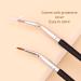 Makeup Brush Ultra Fine Soft Fiber Hair Bent Design Wide Range of Use Ergonomic Handle 5pcs Portable Angled Brushes for Gel Makeup Artist and Women - Buy Online on GoSupps.com