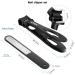 Surgical Grade Stainless Steel Nail Clippers - 15mm Wide Jaw Opening Cutter for Thick Nails - Sharp Blade for Fingernails & Toenails - Black - Buy Online on GoSupps.com