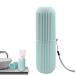 Paodduk toothbrush holder travel case travel toothbrush holder |Dustproof portable toothbrush holder with cover |Travel toothbrush cup holder for travel camping business trip and school blue