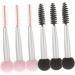 Healeved 18 Pcs Sponge Makeup Brush Eyebrow Sponge Brush Mascara Eyelash Brush Makeup Puffs Aluminum Tube - Buy Online on GoSupps.com