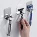 Self-Adhesive Stainless Steel Razor Holder Hooks - 2 Pack Waterproof Double Hooks for Bathroom & Kitchen | No Drilling Required - Buy Online on GoSupps.com