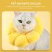 Adjustable Cat Recovery Collar- Dog Cat Collar Cute Cat Donut Collar Neck Cat Cones After Surgery Cone After Surgery Elizabethan Collars for Kitten Dog Pet Yellow S - Buy Online on GoSupps.com