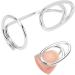 Stylish Finger Nail Ring Electroplated Copper Exquisite Firm Sturdy Finger Nail Cover Ring Birthday Gift for Festival Party for Dating Gathering(3044 Platinum) - Buy Online on GoSupps.com