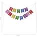Dekora - Happy Birthday Bunting Cake Topper - Birthday Cake Topper With Colorful Bunting Happy Birthday Flags - Buy Online on GoSupps.com