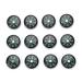01 Lightweight Pocket Compass Portable Oil Filled Button Compass Stability 20mm 12PCS for Hiking Camping