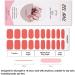 Foyute Semi Cured Gel Nail Strips 20 Pcs Soft Self-Adhesive Gel Nail Polish Wraps Sticker for Salon-Quality Manicure Set Long Lasting Easy to Apply & Remove Nail File & Wooden Stick (Orange) - Buy Online on GoSupps.com
