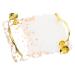 Baluue Resin Nail Art Palette Gold Handle Nail Holder Color Makeup Foundation Mixing Tool Display Board Gel Nail Art Painting Tray Cake Dessert Stand for Manicure
