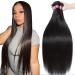 Human Hair Bundles Straight Hair 3 Bundles 100% Unprocessed Brazilian Virgin Human Hair Straight Bundles Human Hair Extensions 10A Grade Hair Bundles Nature Color (18 20 22Inch) 18 20 22 straight bundles
