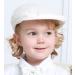 Mint Green Baby Boys Flat Cap | Gentleman Herringbone Tweed Newsboy Baker Boy Hat | Ivory | 2-3 Years - Buy Online on GoSupps.com
